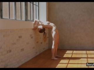 Emma Jomell hot groovy Naked Gymnastics