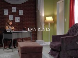 לצפות penthouse כוכב emy רייס לקחת bbc מטה שלה עמוק גרון ו - פְּעִימָה רטוב כוס