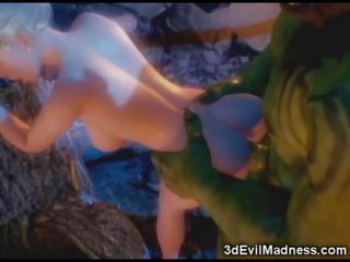 3d elf perizada ravaged by orc - x rated clip at ah-me