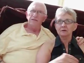 Granny & Husband Invite a Young Stud to Fuck Her: dirty video 4e