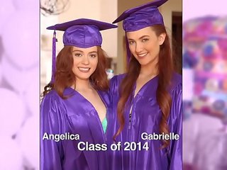 GIRLS GONE WILD - Surprise graduation party for teens ends with lesbian dirty video