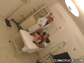 Clinic x rated clip pirang twat eaten out