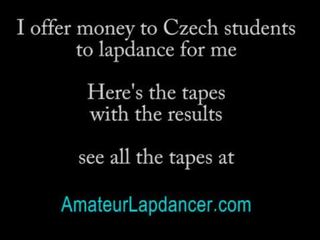 Czech college young lover shakes booty and lapdance