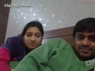 Young delightful newly wed desi couple marvelous strip action